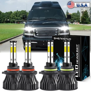 Kit de bombillas de faros LED 9005+9006 HI-LO Beam 6000K para GMC Savana 1500 2500 3500 - Imagen 1 de 12