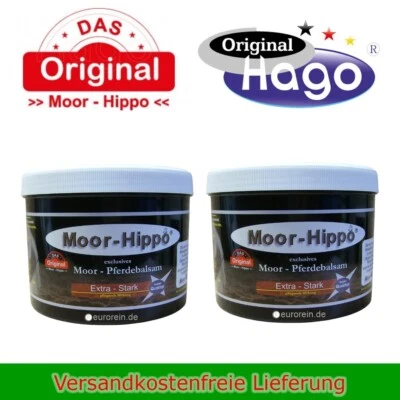 Hago Moor Hippo 2 x 500ml Warendorfer Pferdebalsam Pferde Balsam Einreibung Gel