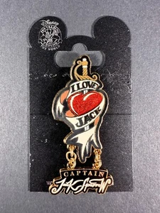 Disney 2007 Pirates of the Carribean Captain Jack Sparrow Tattoo Pin - Picture 1 of 4