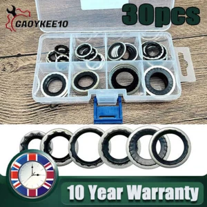 Air Conditioning System Compressor Gasket Seals Port Seal Washer Kit Assortment - Picture 1 of 20