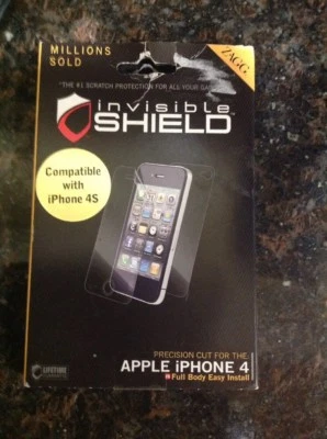 ZAGG Invisible Shield Screen Protector for Apple iPhone 4s 4  Full Body Coverage - Image 1 of 2