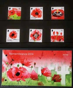 Jersey Stamps "Remembrance 2014" MNH Presentation Pack 2014 - Picture 1 of 5