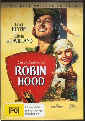 The Adventures of Robin Hood(1938 Errol Flynn) 2-Disc Special Edition DVD AS NEW - image 1 of 4