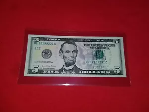 $5 Dollar Bill Birthday Us Currency 12/1992/31 December 1992 31 anniversary - Picture 1 of 12
