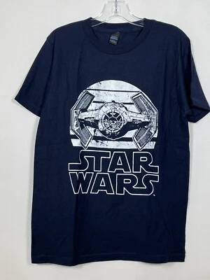 Star Wars TIE Advanced Darth Vader Blue T-Shirt Youth LARGE - Image 1 of 4