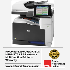 HP Colour LaserJet M775DN MFP M775 A3 A4 Network Multifunction Printer Warranty - Picture 1 of 1
