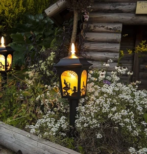 Alice in Wonderland Solar Light Lantern Lamp Garden Outdoor LED Disney Princess - Picture 1 of 9