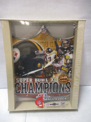 2006 Pittsburgh Steelers Super Bowl XL Wall Clock Lot 1 Cover