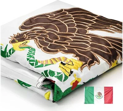 Anley Everstrong Mexico Flag 3x5Ft-Embroidered Mexican National Flag Polyester - Image 1 of 4