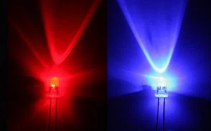 50 x Blink-LED rot-blau 1200mcd flash-LED red-blue  5mm Neuware RoHS - Bild 1 von 1
