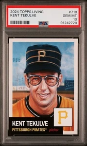 2024 Topps Living Set # 710 KENT TEKULVE Pittsburgh Pirates GEM MINT PSA 10 - Picture 1 of 2