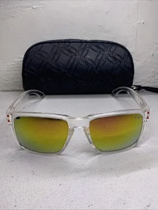 OAKLEY HOLBROOK 9102 MARCOS TRANSPARENTES Y LENTES AMARILLAS HECHO LIMPIO EN EE. UU. con estuche - Imagen 1 de 6