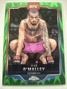 2025 Topps Chrome UFC #1 Sean O'Malley Green Raywave 83/125 - Picture 1 of 3