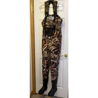 Cabelas Dry Plus Chest Waders Size 7 Hunting Realtree Advantage Max 4 83-1867  - Image 1 of 4