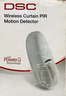 DSC PG9924 PowerG Wireless Curtain PIR Motion Detector 7290105406170 - New - Image 1 of 3
