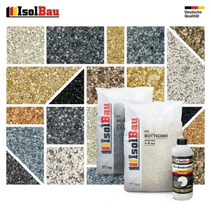 Steinteppich Marmorkies 25kg + Polyurethanharz SET für 2,5m² Innen und Außen  - Bild 1 von 33