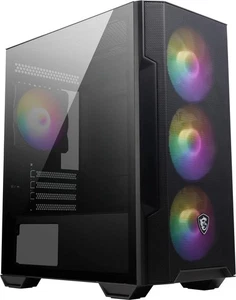 MSI MAG FORGE M100R Chassis, Black, Tempered Glass, 4x 120mm ARGB Fans, 2x 3.5" - Picture 1 of 1