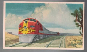 PC-4835**Vtg. PC **Santa Fe Streamlined Fleet** Texas - Picture 1 of 2
