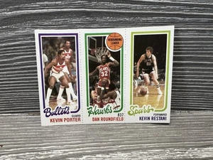 1980-81 Topps Baloncesto Kevin Porter / Dan Roundfield / Kevin Restani #174 NBA - Imagen 1 de 3