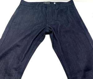 XXX Rude Jeans Men 30x32 Actual 32x32 Blue Skinny Dark Wash Button Fly Hot Topic - Picture 1 of 9