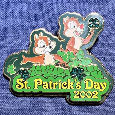 Булавки коллекционные Disney 10548 DLR St. Patrick's Day 2002 - ограниченное издание Chip & Dale - Изображение 1 из 4