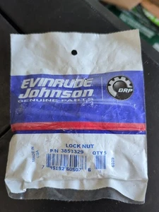 Paquete de 5 tuercas de bloqueo BRP EVINRUDE JOHNSON OEM 3853329 NUEVO EN STOCK - Imagen 1 de 2