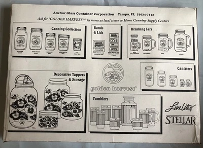 Golden Harvest 12 bandas regulares para tarros de albañil con tapas sin abrir nuevas Foto 1 de 4