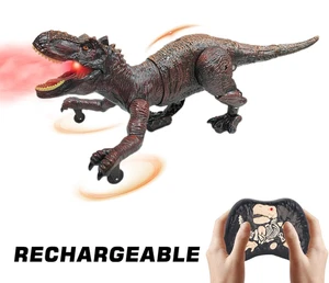 Walking RC Telecomando Robot Dinosauro Giocattolo per Ragazzo Bambino Bambino 5 6 7 8 anni - Foto 1 di 8