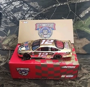 1/32 Die-cast NASCAR Action Racing #12 Jeremy Mayfield Gold 1998 Ford Taurus CV - Picture 1 of 11