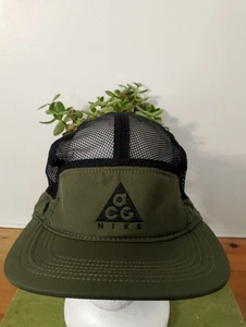 Nike ACG Verde Oliva Gorra Ajustable Sombrero Malla Ligero Exterior Calle - Imagen 1 de 10