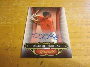 David Renfroe 2010 TRISTAR Pursuit Autographs #115 #'d 25/80 Card MLB Red Sox - Picture 1 of 2