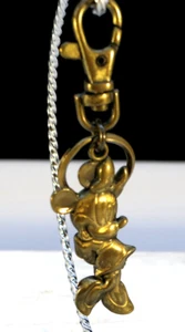 Walt Disney Minnie Mouse 2" Fine Pewter Keychain Keyring Nice - Picture 1 of 6