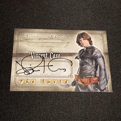 Vincent Caso Autograph - The Guild Seasons 1-3 Trading Cards - A6 Short Print - Image 1 of 4