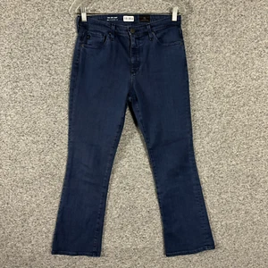 AG Adriano Goldschmied 27R Dark Blue The Jodi Crop High Rise Slim Flare Crop - Picture 1 of 12