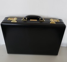 Vintage Luxurious Leather Business Laptop Solid Briefcase Bag Christmas 1992