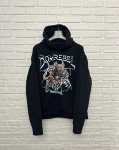 Herren Domrebel Montreal Hoodie Canine Grafikdruck Pullover Schwarz Gr. L - Bild 1 von 8