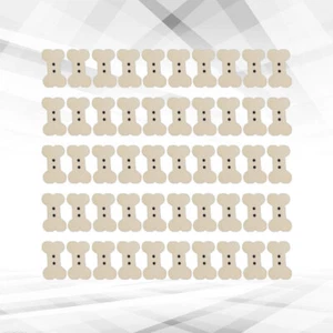 100 Pcs Wooden Bone Buttons Baby Toddler Decorative Shaped for Sewing - Picture 1 of 11