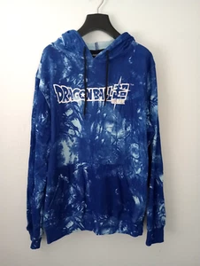 DRAGON BALL Z SUPER Tie Dye Hoodie Super Saiyan Vegeta Goku Sweatshirt Sz Small - Picture 1 of 8