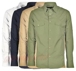 CAMICIA MANICA LUNGA IN COTONE UOMO PAYPER TROPHY - Picture 1 of 5