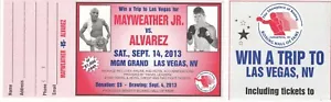 FLOYD MAYWEATHER vs CANELO ALVAREZ FIGHT BIGLIETTO LOTTERIA INUTILIZZATO 14 SETTEMBRE 2013 - Foto 1 di 1