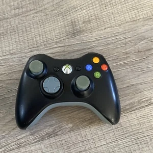 OEM Microsoft Xbox 360 Wireless Controller Black & Grey, Tested, New Thumb Pads - Picture 1 of 7