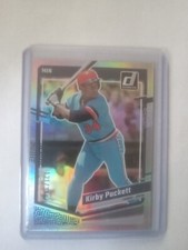 KIRBY PUCKETT 2023 DONRUSS Panini CAREER STAT HOLO SILVER PARALLEL 121/318 #202