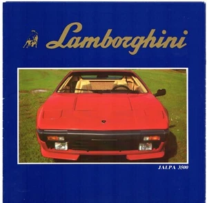 Lamborghini Jalpa 3500 1982-1983 UK Market Multilingual Foldout Sales Brochure - Picture 1 of 3
