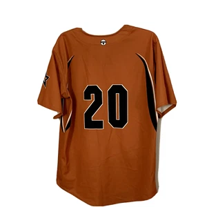 Camisa Estilo Jersey Talla 42-44 Trabajo en Equipo Naranja Negro Gráfico Astros #20 EE. UU. Z1 - Imagen 1 de 6