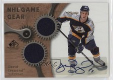 2005-06 SP Game Used Edition NHL Game Gear Auto /10 David Legwand #AG-DL Auto