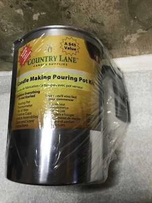 New Sealed Country Lane Candle Making Pouring Pot Kit 90016 Votive Value Pack - Image 1 of 4