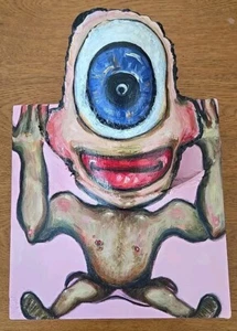 Cyclops By Victoria Hanks olio su tela imbottita 2020 - Foto 1 di 9
