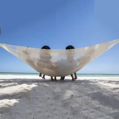 MacaMex Mexikanische Netzhängematte - Matrimonial Natural white / 2 Personen ... - Bild 1 von 4