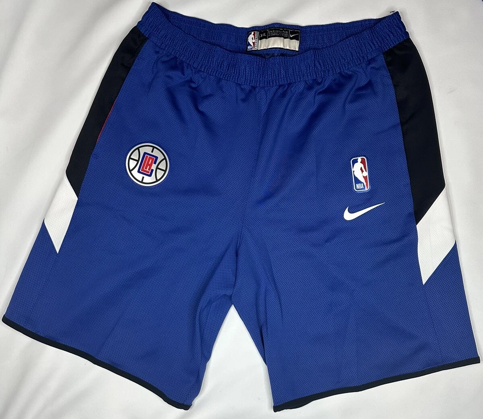 Nike NBA LA Clippers Blue Team Issued Therma Flex Shorts. AV1054-495 Size L-Tall