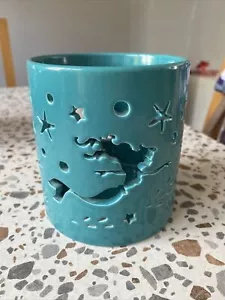 Disney The Little Mermaid Seashells Green Cutout Candle Holder / Plant Pot - Picture 1 of 4